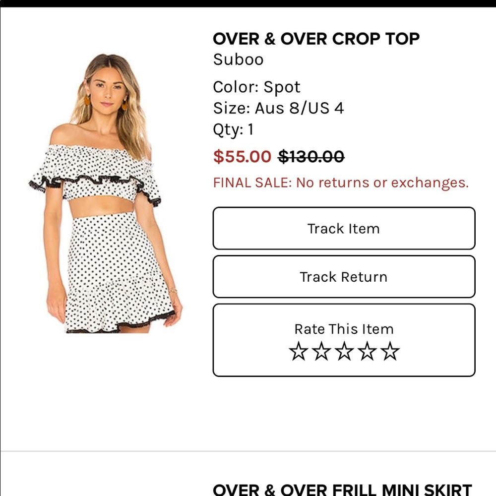 Suboo White polka dot 2 piece set